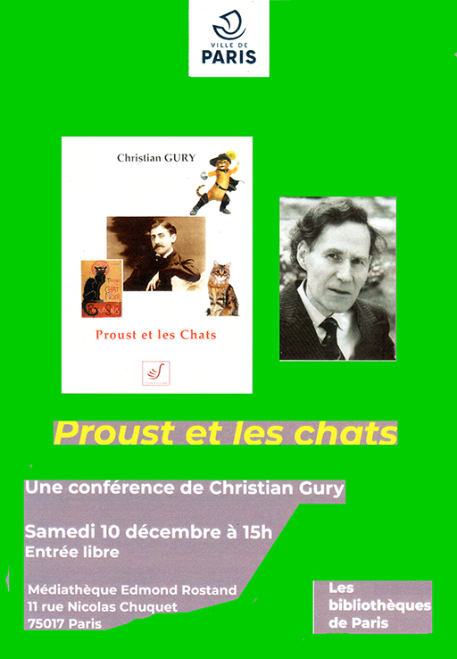 Conférence Proust et les chats